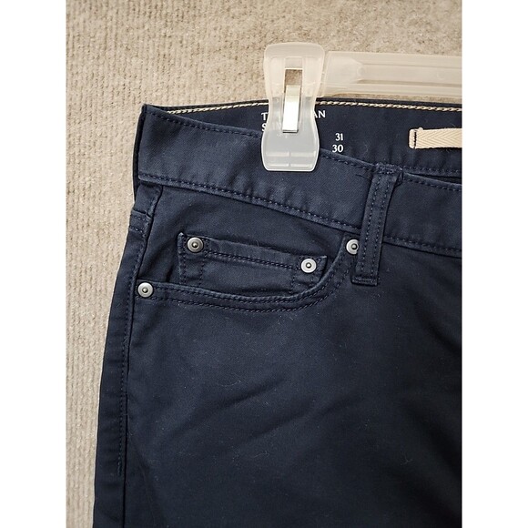 Banana Republic Travel Jean Pants Mens 31x30 Navy Blue Slim Fit Stretch - Picture 3 of 11